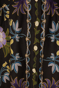 Robe courte Jardin d'hiver à manches longues - Noir