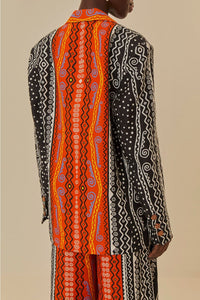 Blazer Myriad en lin - Orange