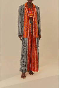 Top sans manches Myriad en lin - Orange