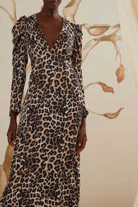 Robe midi Natural Skin - Marron
