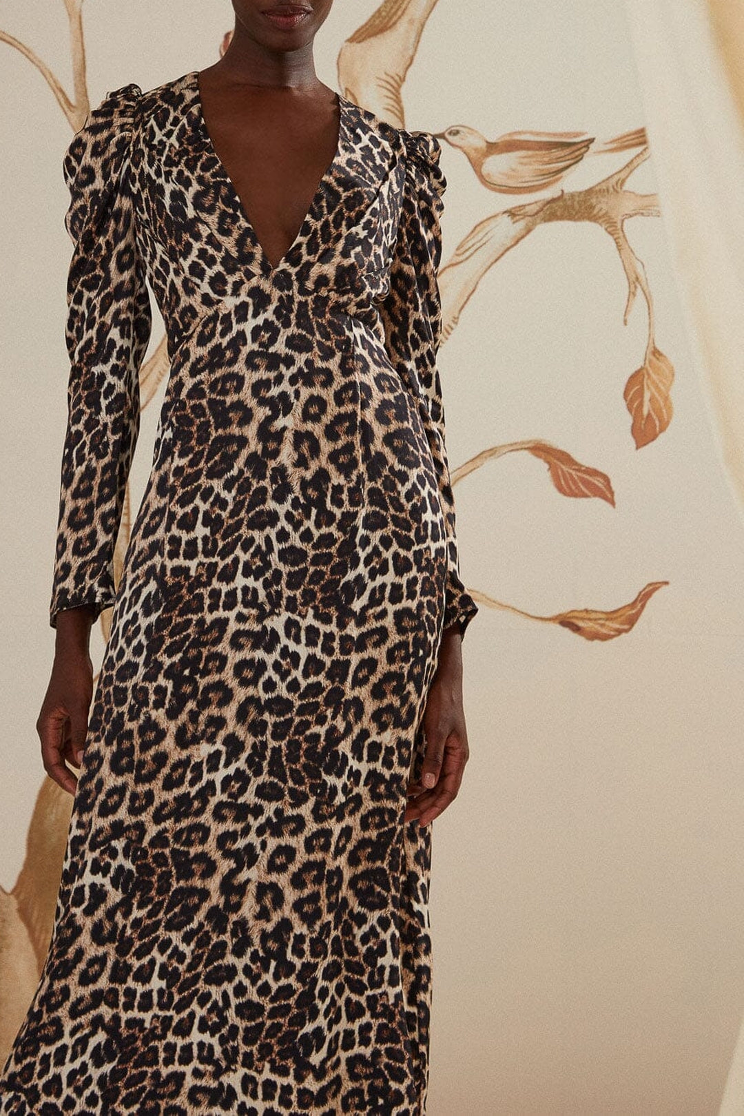 Robe midi Natural Skin - Marron