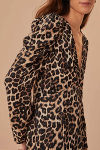 Robe midi Natural Skin - Marron