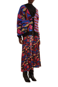 Cardigan Mushrooms en maille - Violet