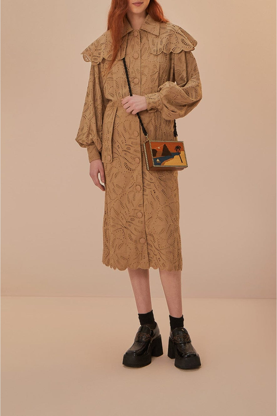 Trenchcoat Laise en coton - Marron
