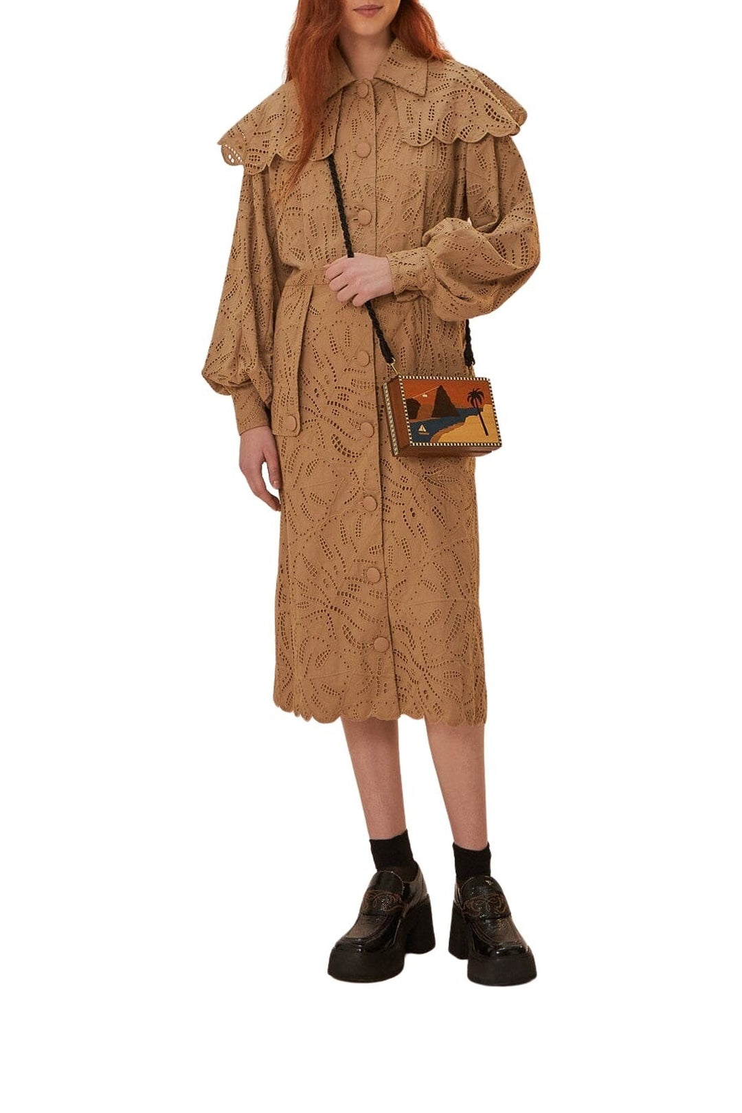 Trenchcoat Laise en coton - Marron