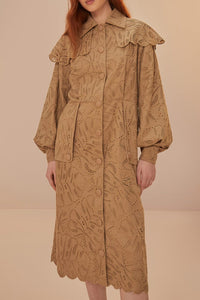 Trenchcoat Laise en coton - Marron