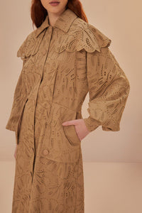 Trenchcoat Laise en coton - Marron