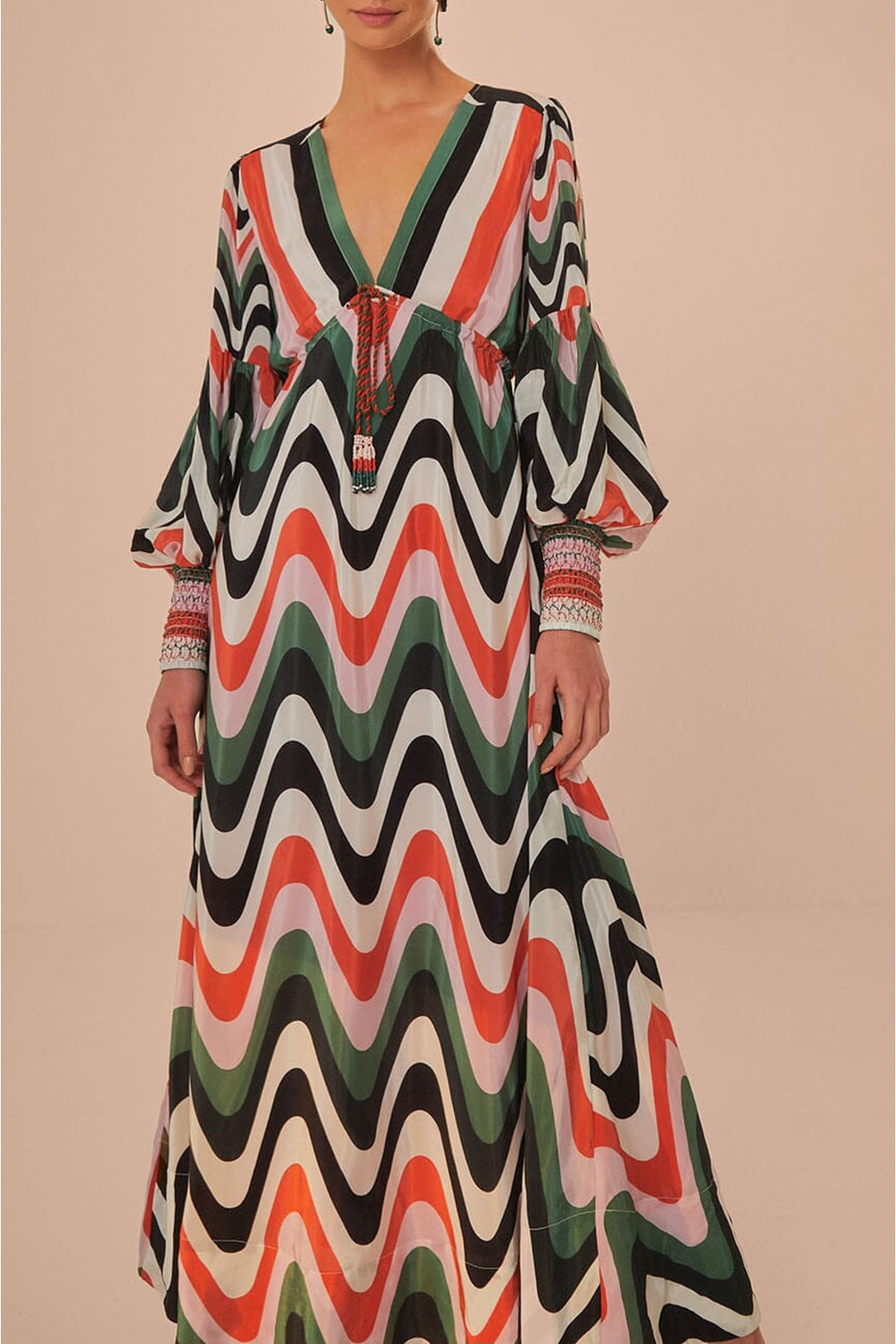 Robe longue Wave Gradient - Multicolore