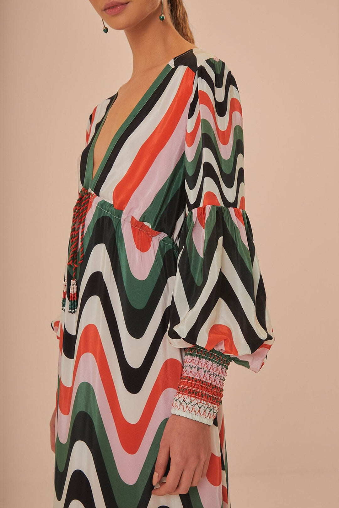 Robe longue Wave Gradient - Multicolore