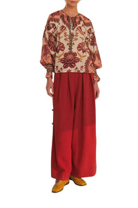 Blouse Riad en coton - Rose