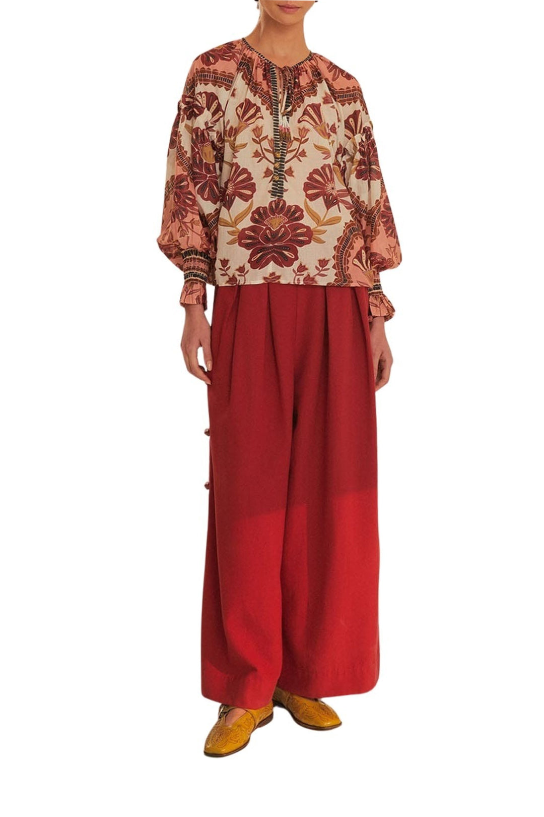 Blouse Riad en coton - Rose