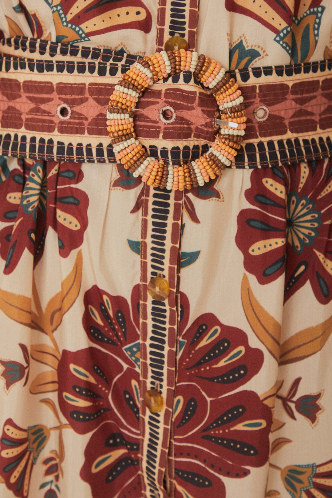 Robe courte Riad en coton - Rose