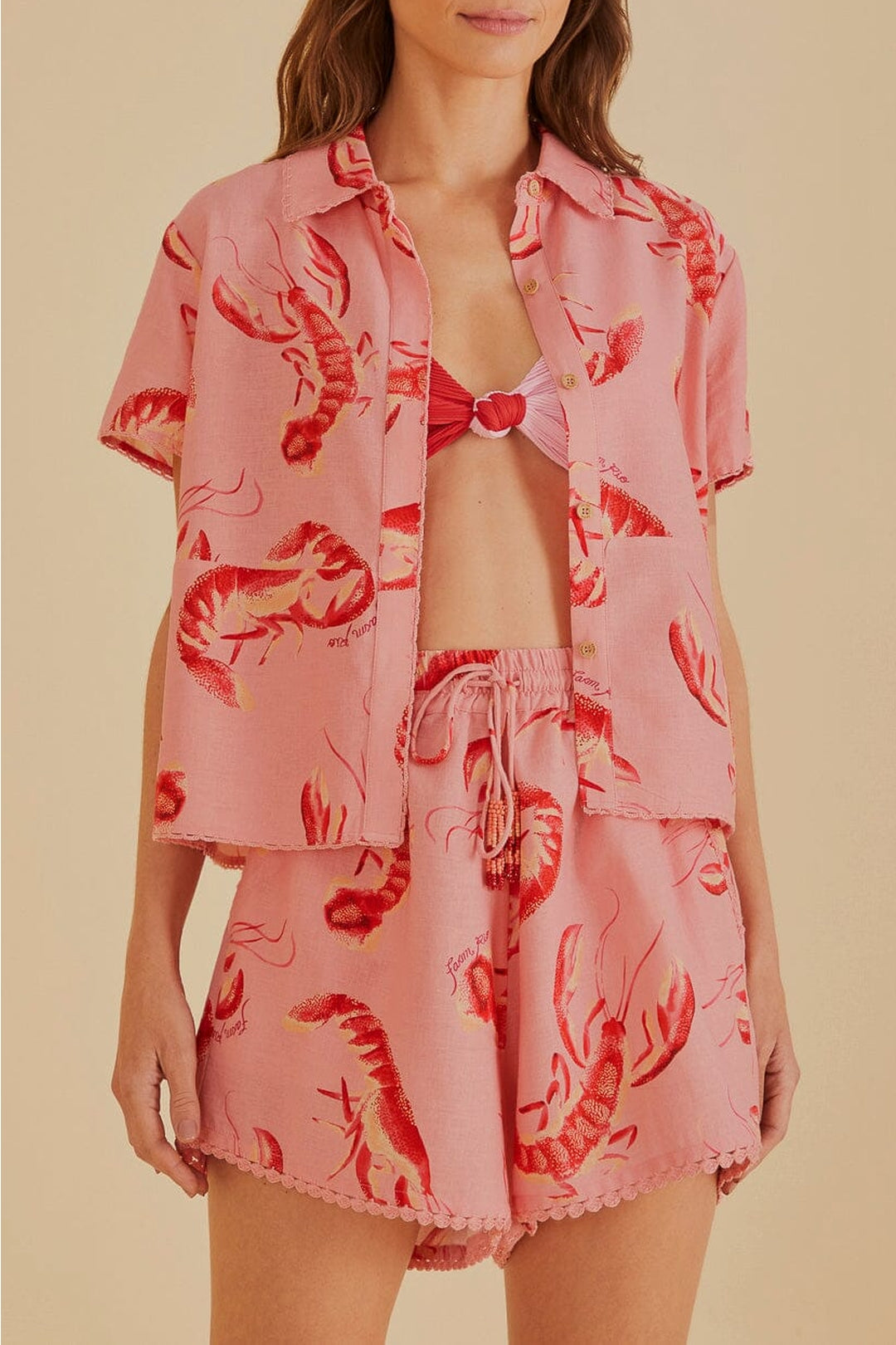 Short Lobsters en lin - Rose