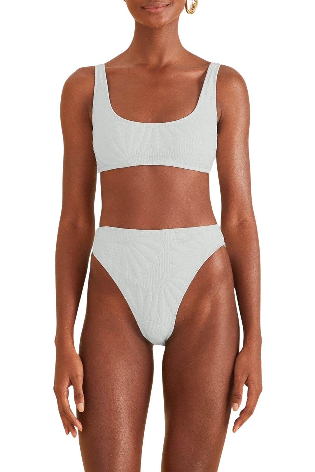 Haut de bikini matelassé Banana - Blanc