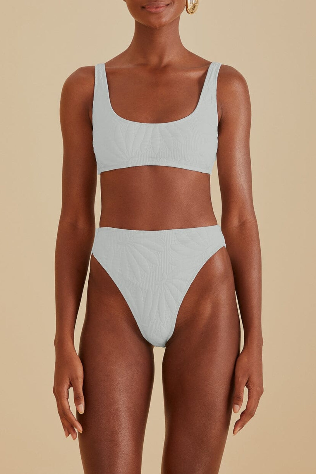 Haut de bikini matelassé Banana - Blanc