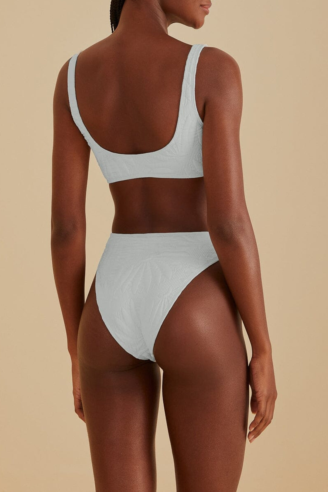 Bas de bikini Banana matelassé - Blanc