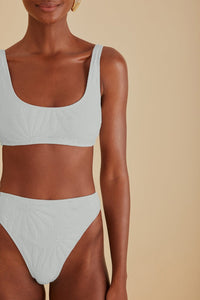 Bas de bikini Banana matelassé - Blanc