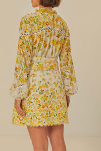 Mini jupe Azaleia en coton - Jaune