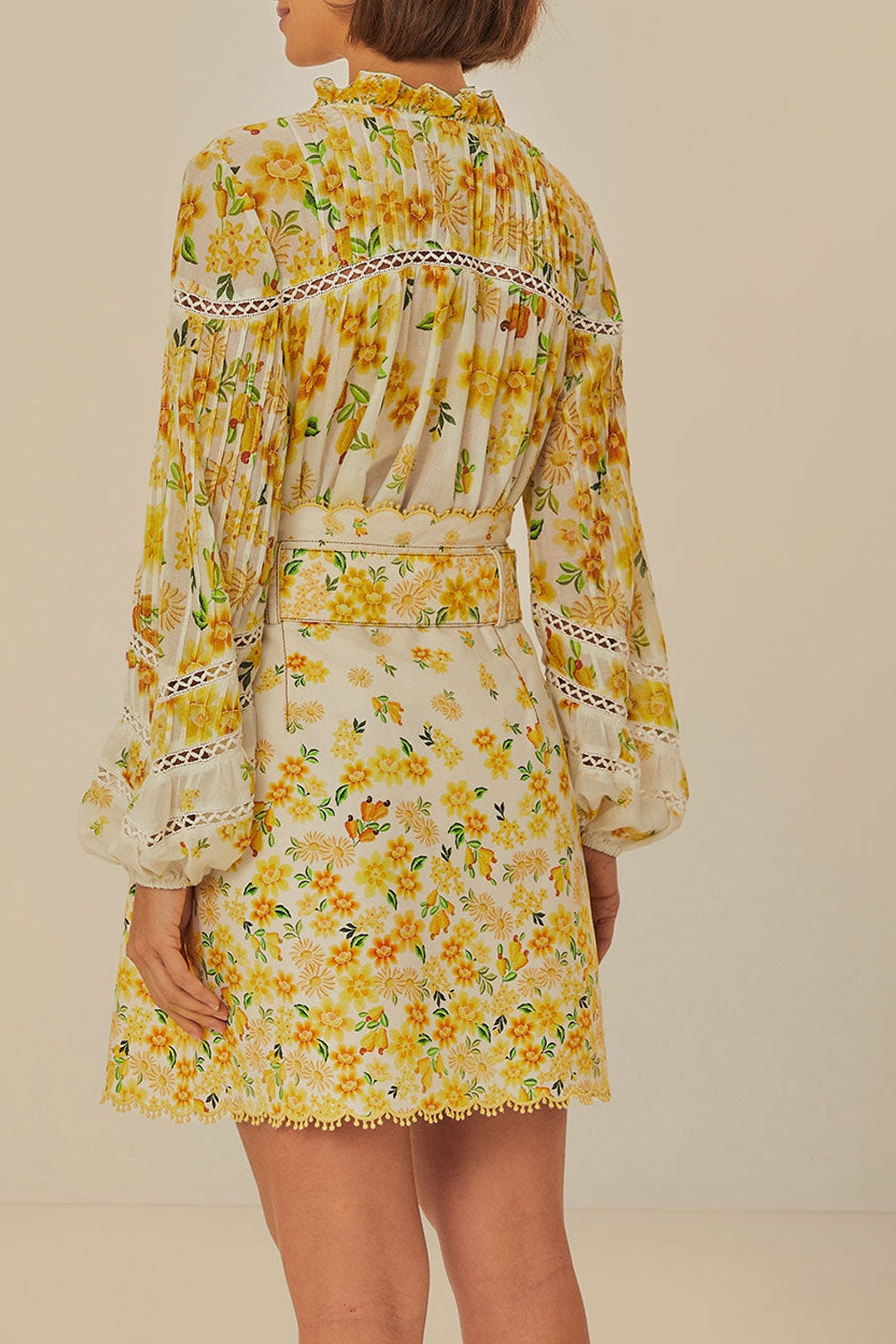 Mini jupe Azaleia en coton - Jaune