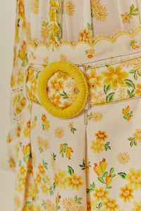 Mini jupe Azaleia en coton - Jaune