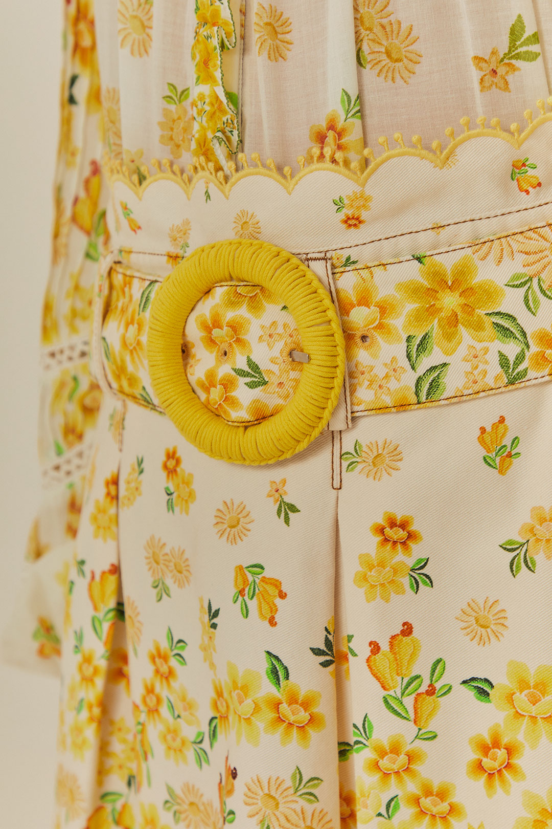 Mini jupe Azaleia en coton - Jaune