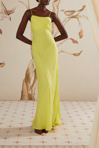 Robe longue Néon sans manches - Vert