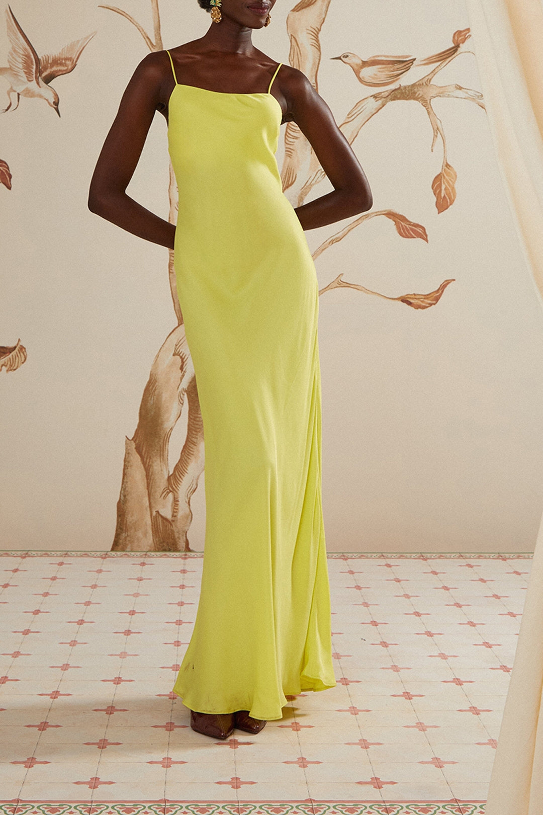 Robe longue Néon sans manches - Vert