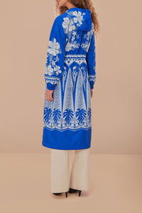 Imperméable long Macaw Elegace - Bleu