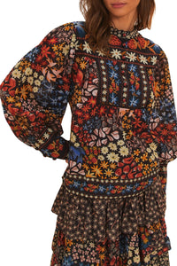 Blouse Jujus Garden en coton - Multicolore