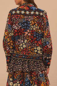 Blouse Jujus Garden en coton - Multicolore