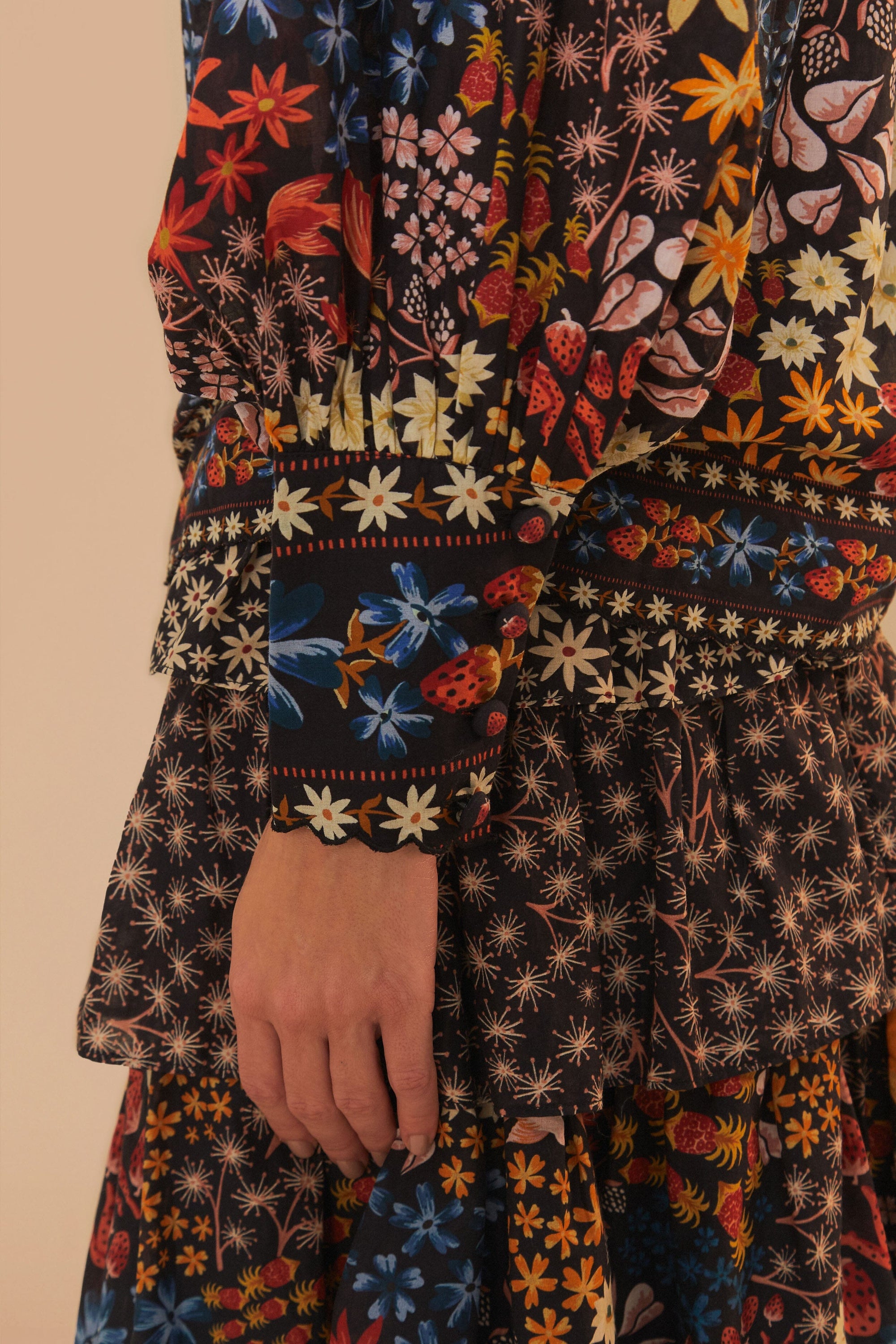 Blouse Jujus Garden en coton - Multicolore