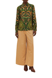 Chemise Ikat Ananas - Vert