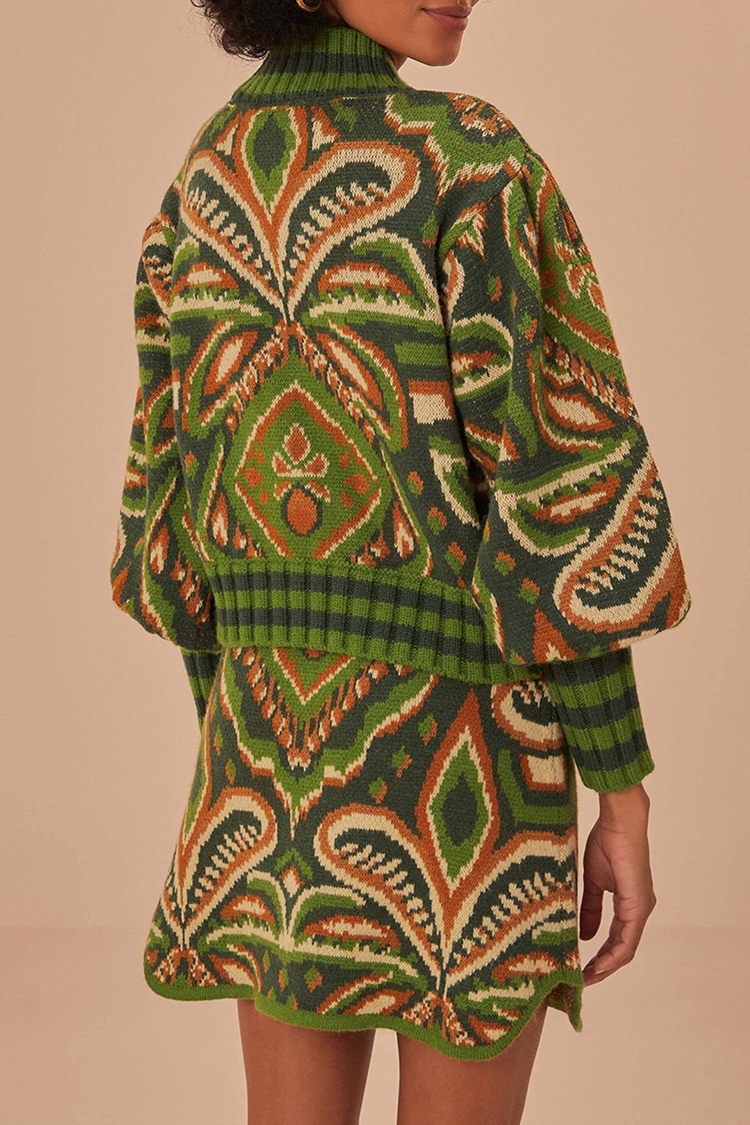 Pull Ikat Ananas - Vert