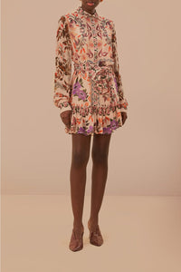 Robe courte Jardin d'hiver - Rose