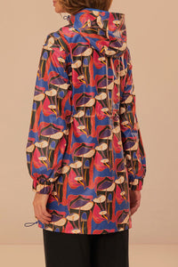 Imperméable court Mushrooms sauvages - Rouge
