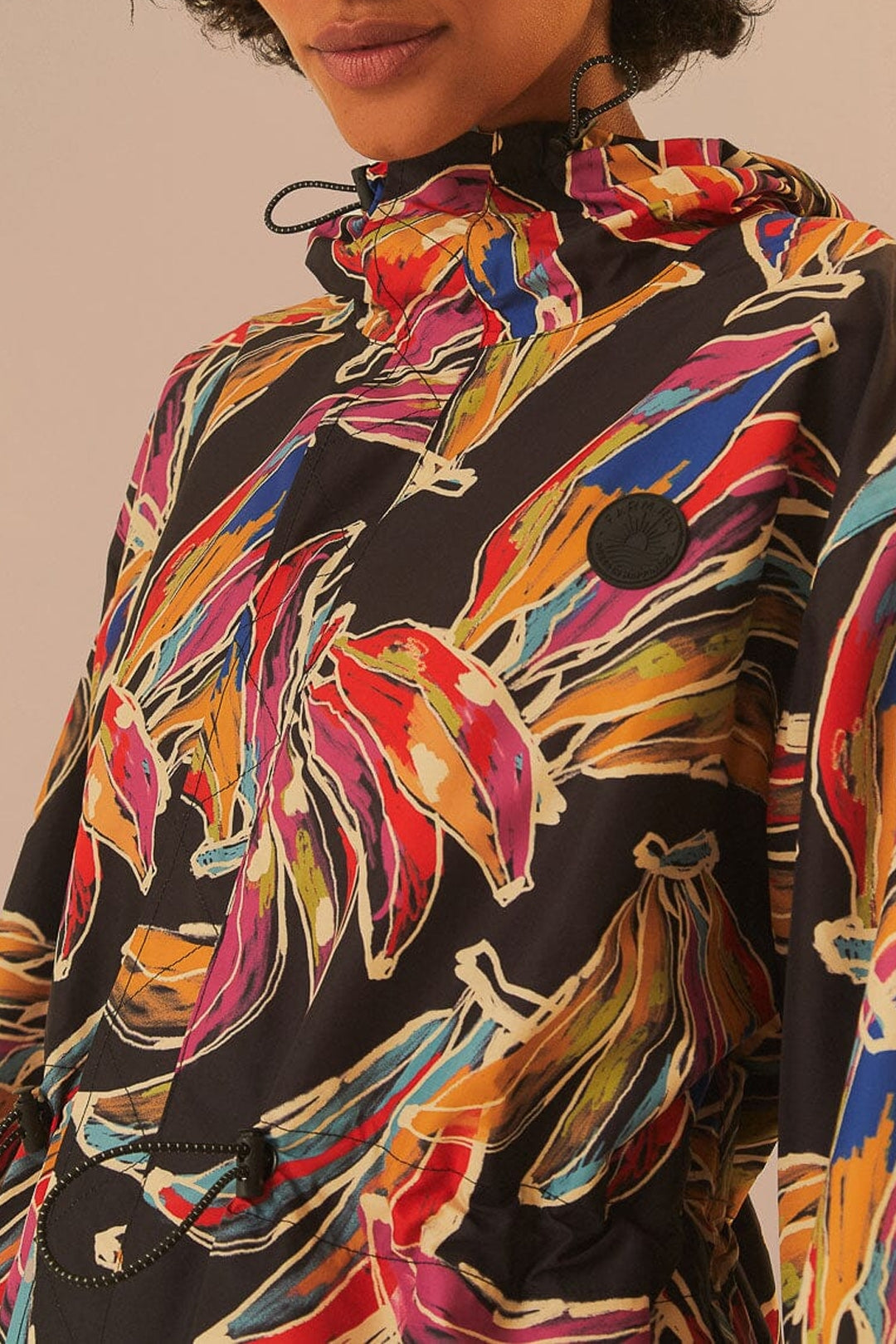 Imperméable court Bananas artistiques - Multicolore