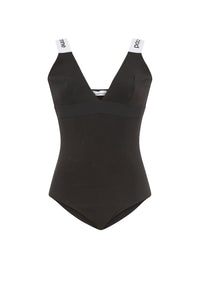 Body à bretelle logo - Black