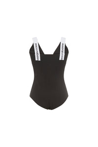 Body à bretelle logo - Black