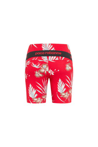 Cycliste à imprimé tropical - Red Hawai