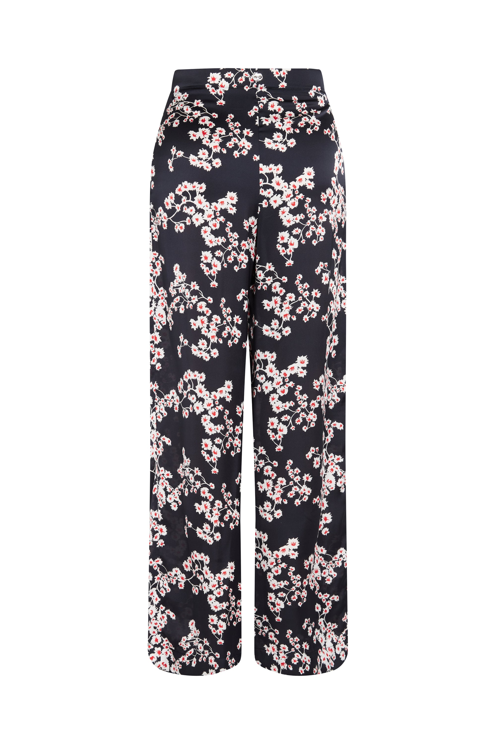 Pantalon évasé à imprimé fleurs - Black Sakura