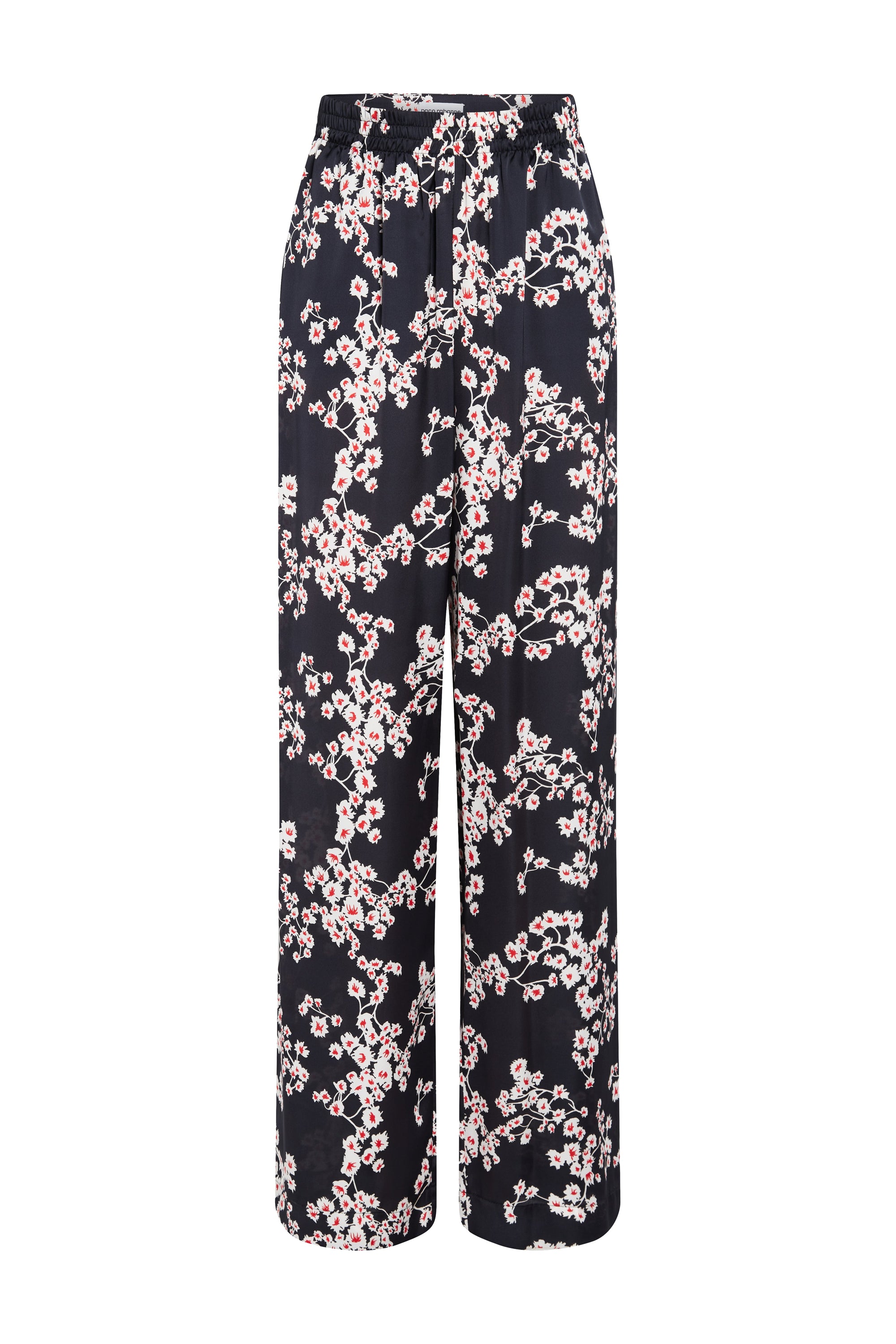 Pantalon évasé à imprimé fleurs - Black Sakura
