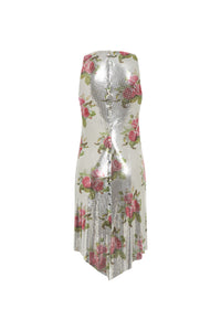 Robe brillante à fines bretelles - Silver Bouquet