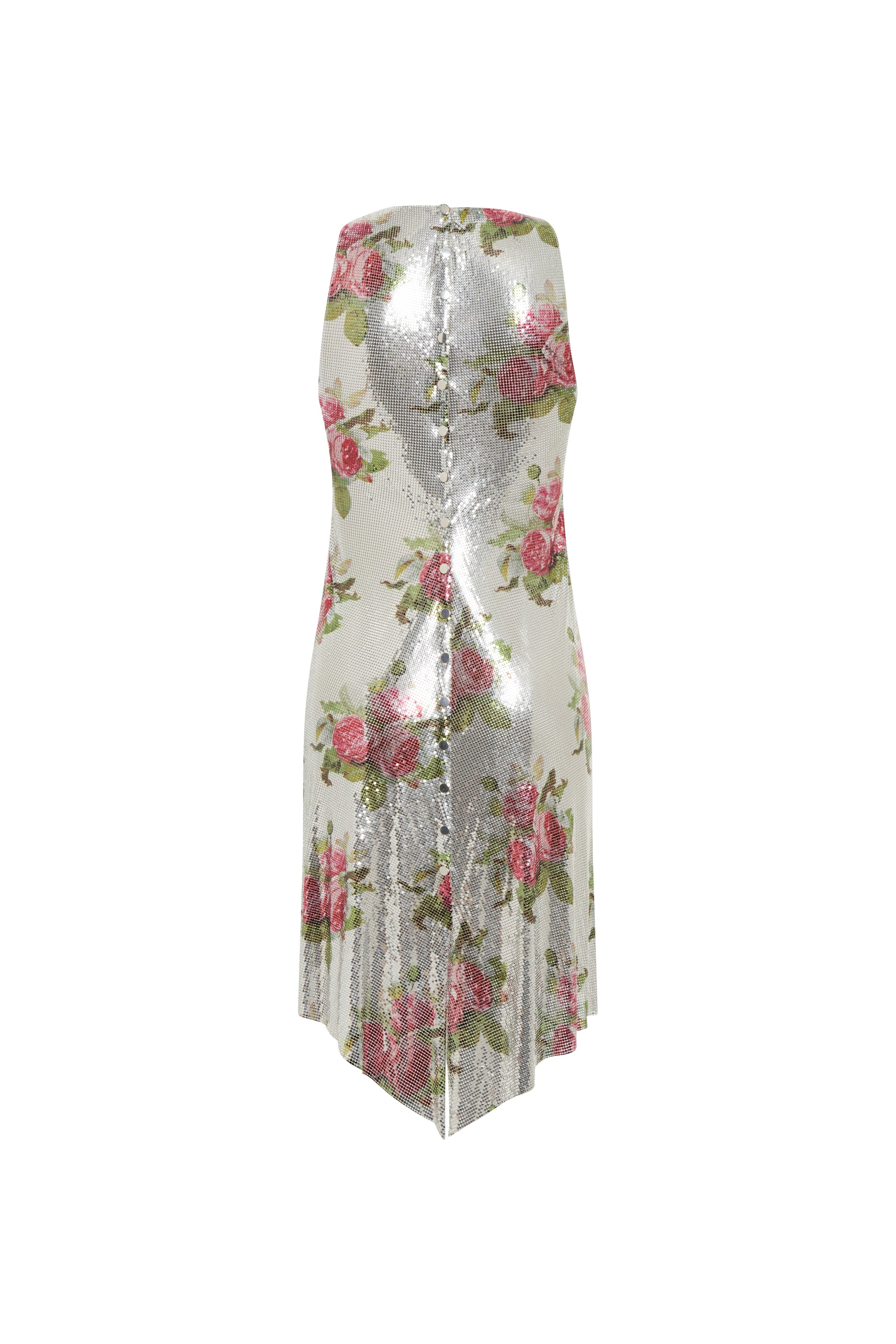 Robe brillante à fines bretelles - Silver Bouquet