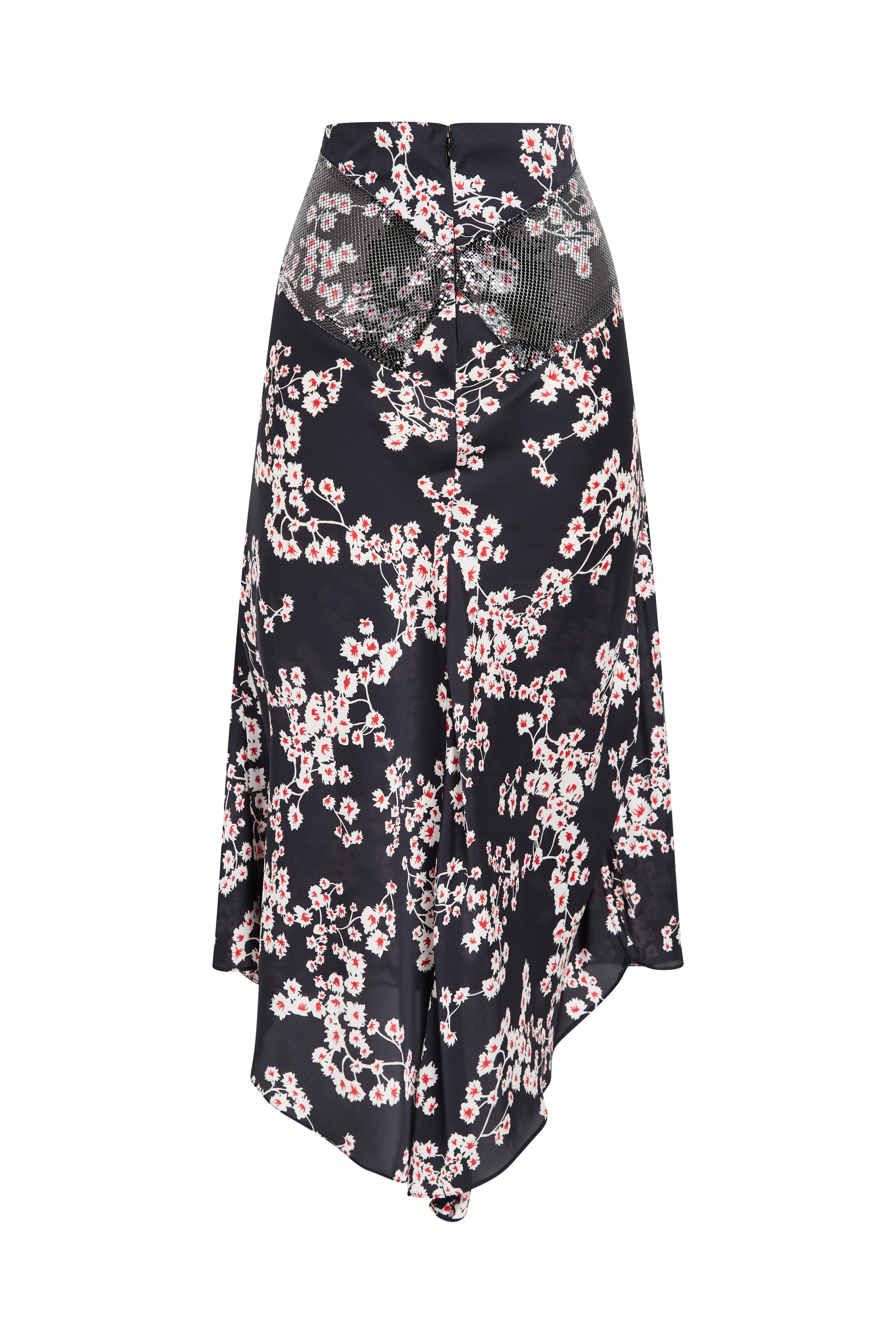 Jupe asymétrique pailletée - Black Sakura