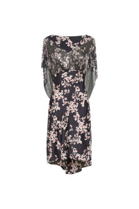 Robe pailletée à imprimé liberty - Black Sakura