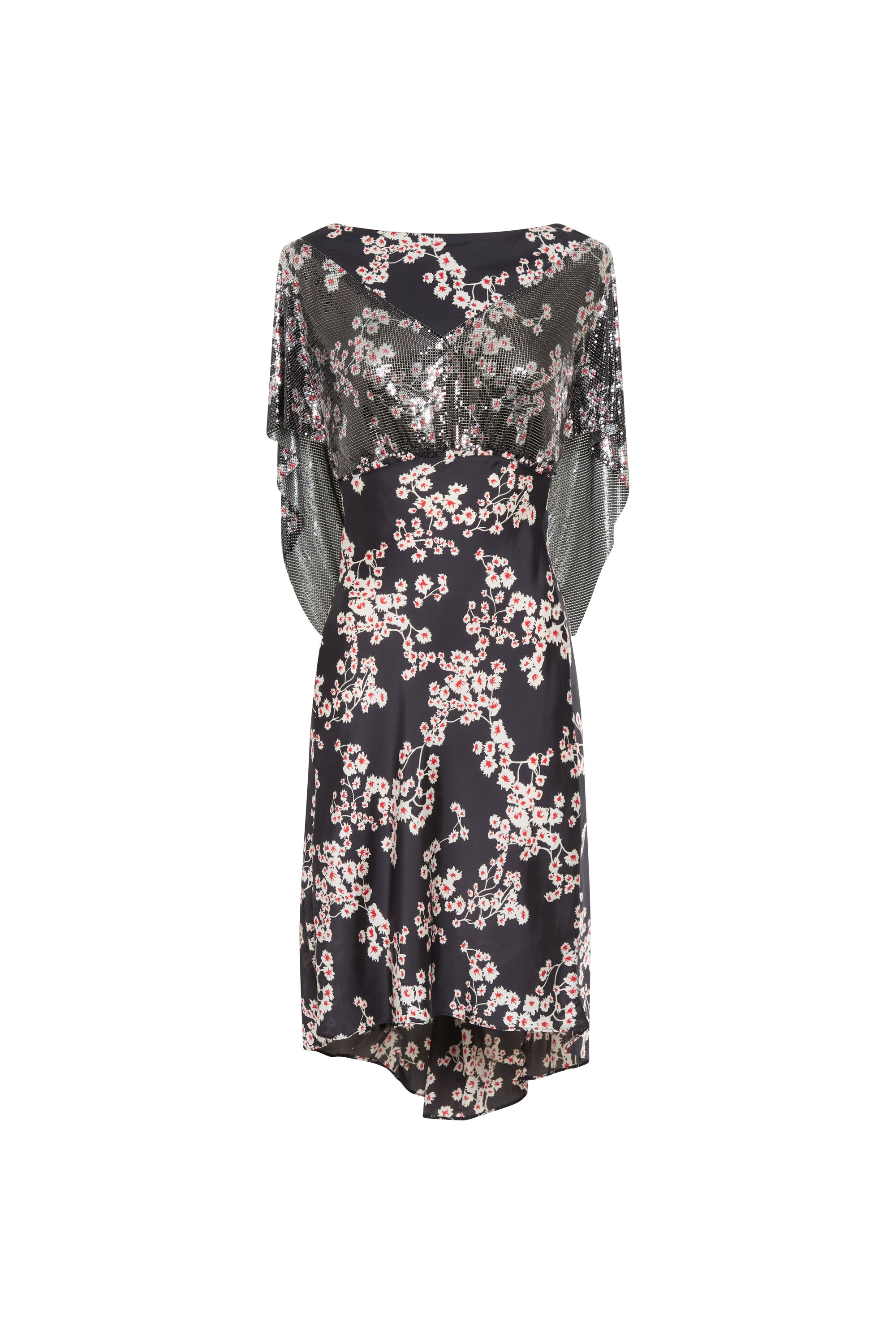 Robe pailletée à imprimé liberty - Black Sakura