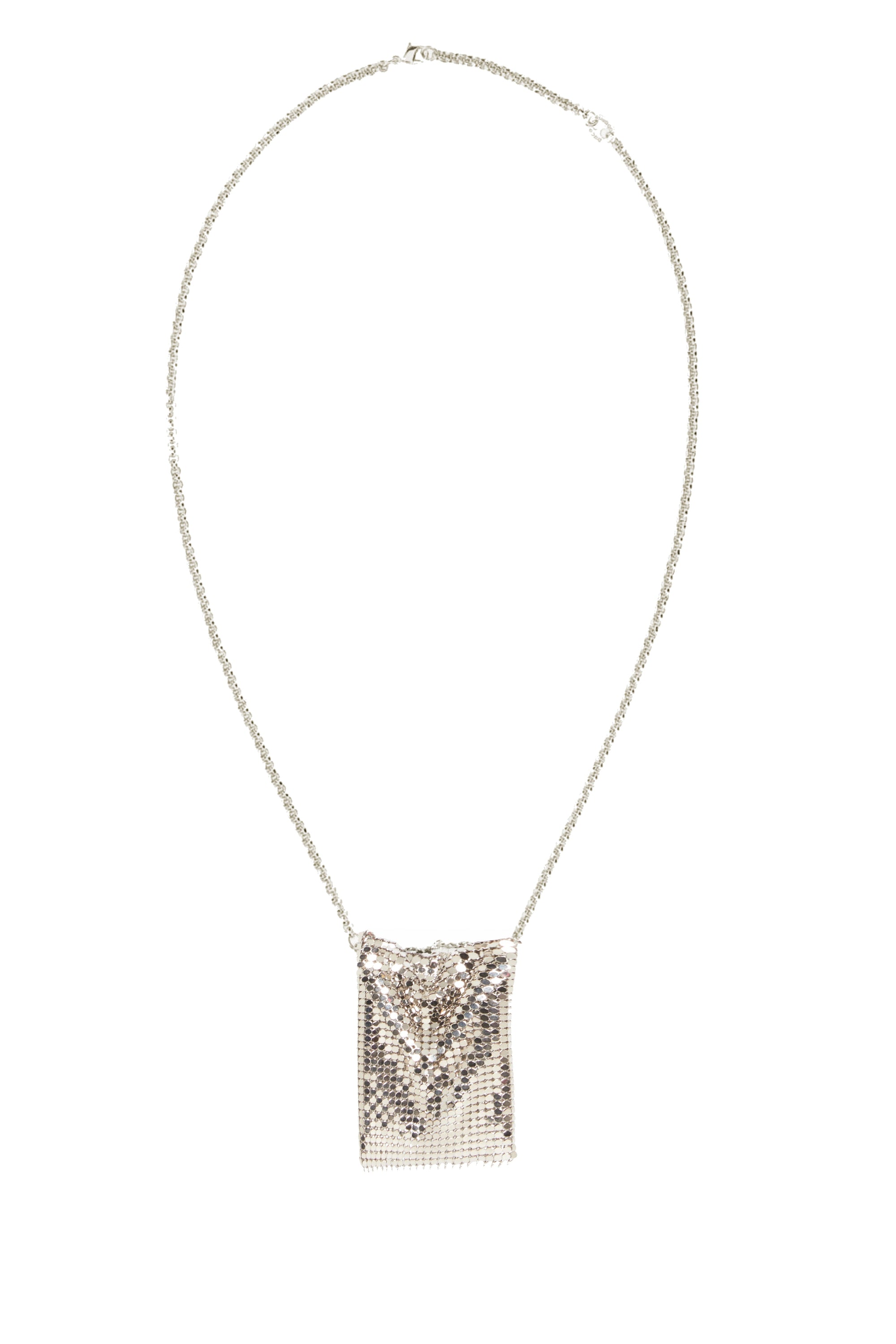Collier à pendentif carré souple - Silver