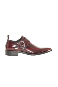 Chaussures derby Boucle en cuir - Burgundy