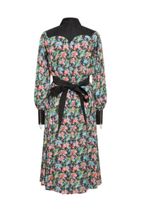 Robe zippée à fleurs - Black Mecanic Flower