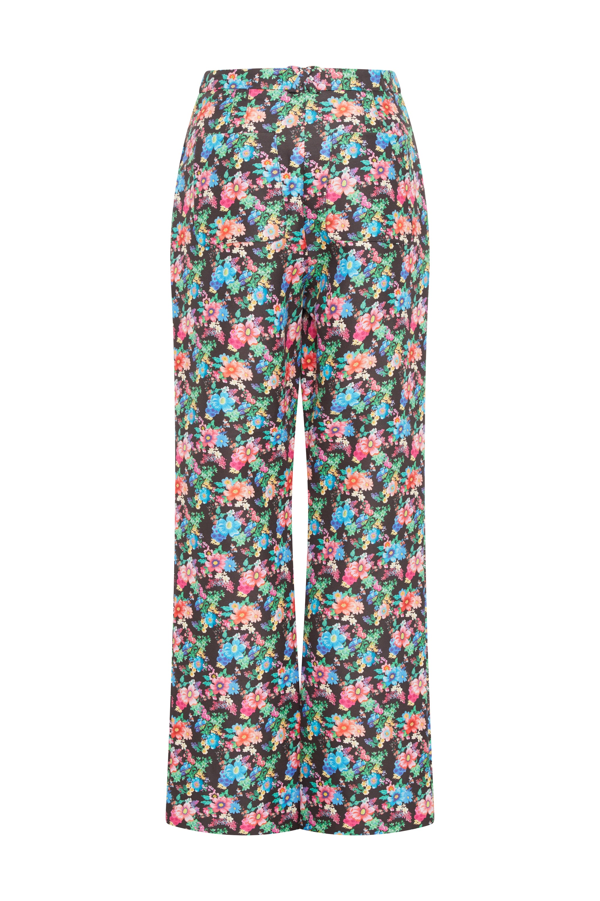 Pantalon ajusté à imprimé liberty - Black Mecanic Flower